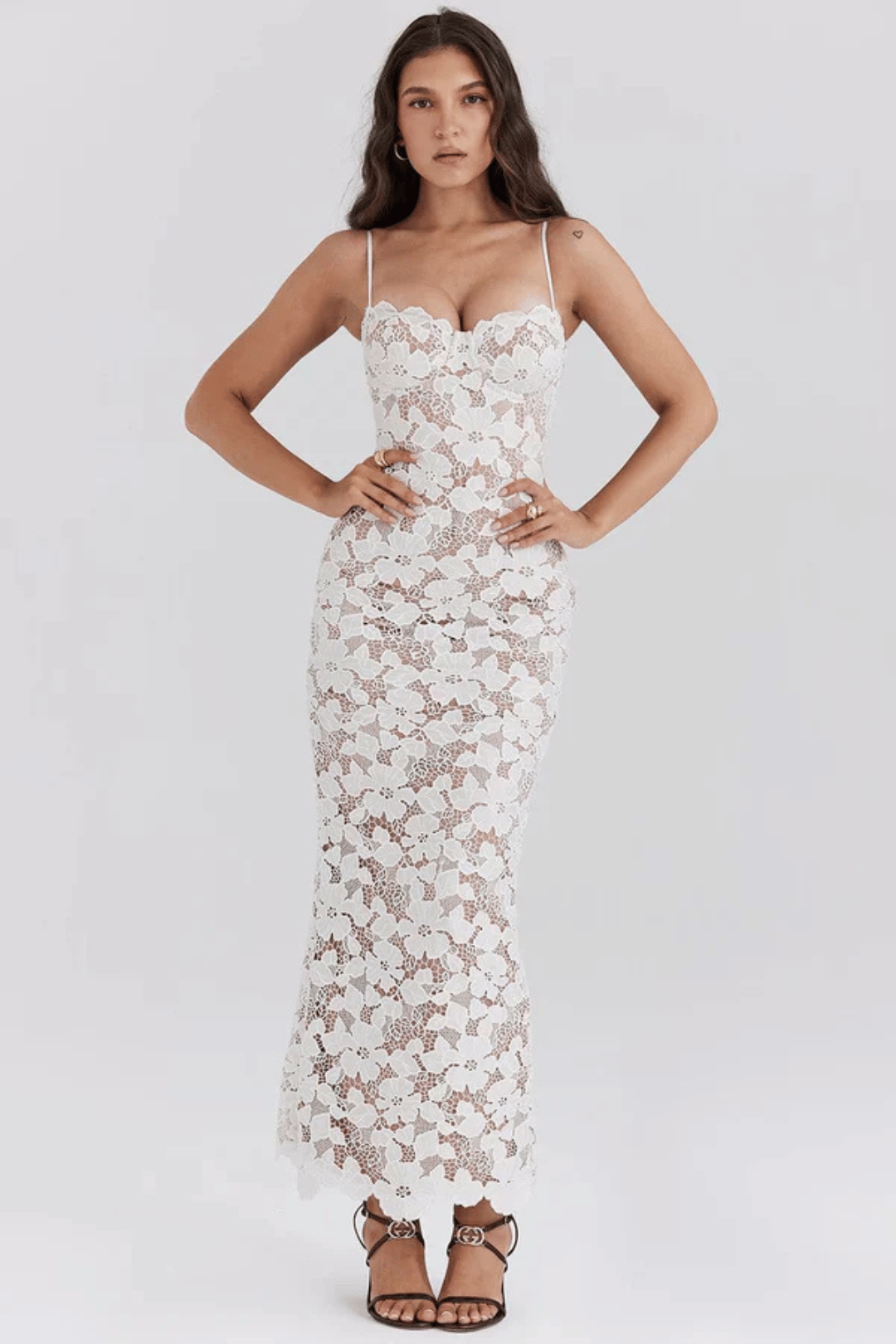 Anabelle- Pearl Blossom Maxi Dress